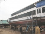 Теплоход "Крокус" был окрашен покрытием "Вектор 1025"(Р). Работы по нанесению покрытия проводились осенью 2002 г. Защищалась подводная часть корпуса